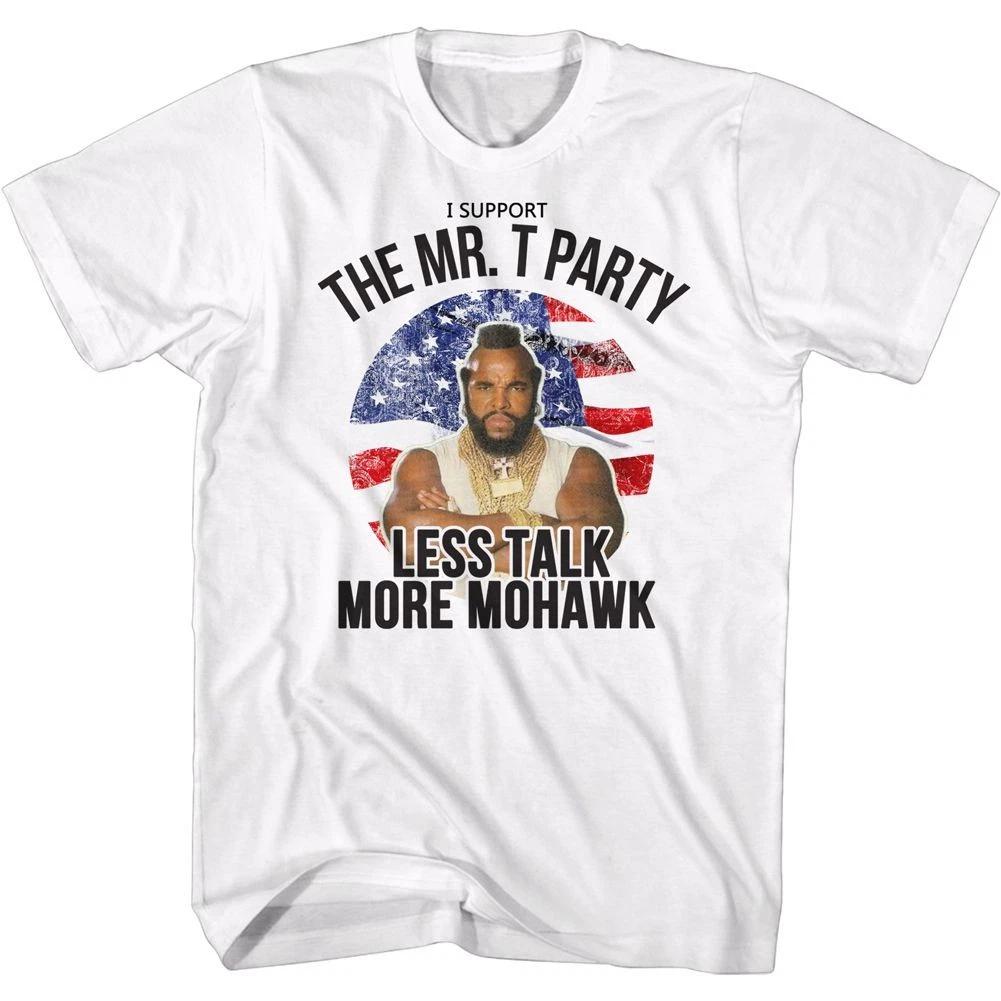 Mr. T Less Talk More Mohawk White Icon  Children s T-shirt 120