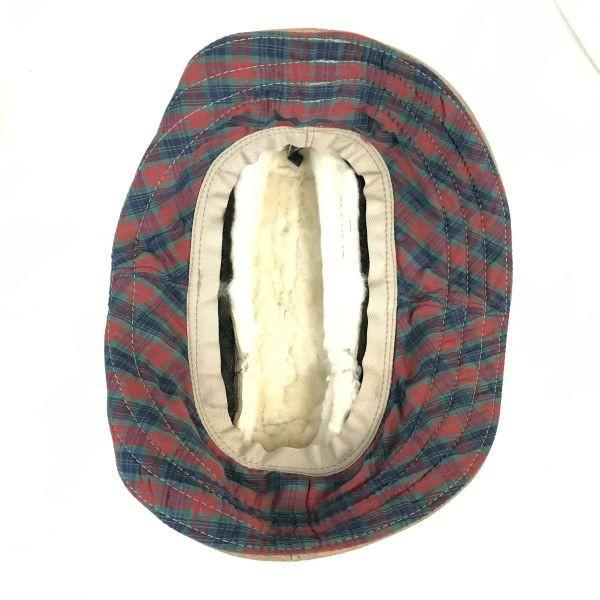 Canterbury Mouton Leather Hat M Beige Wool Lining(USED)