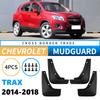 Mudguards Fit for Chevrolet Trax Tracker 2014 2015 2016 2017 2018 Car Accessories Mudflap Fender Auto Replacement Parts