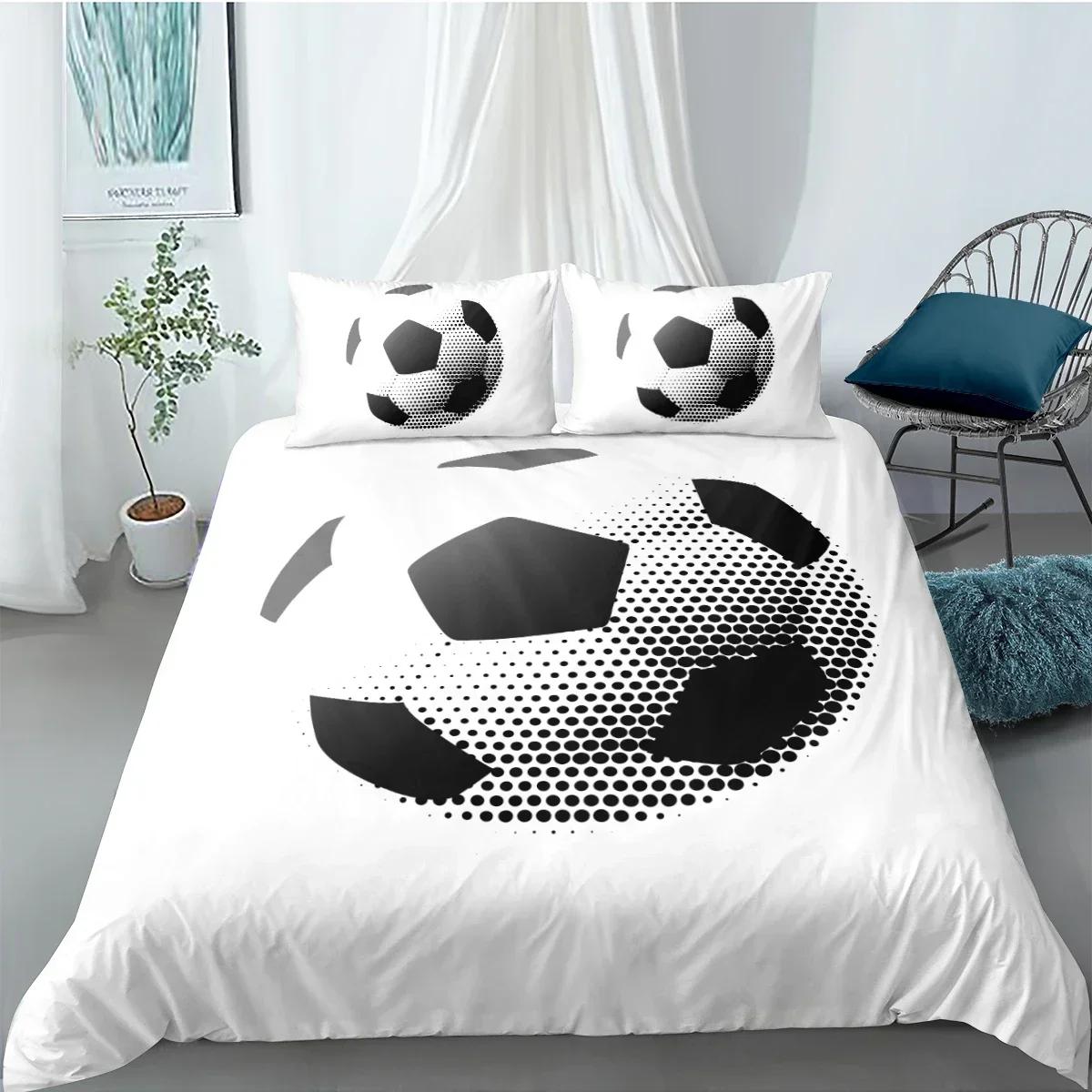 

Football Bedding Set 3D Soccer Comfortable Duvet Quilt Cover Pillowcase Bedding Set Children Bedroom Decoration Home Textile 70x133cm