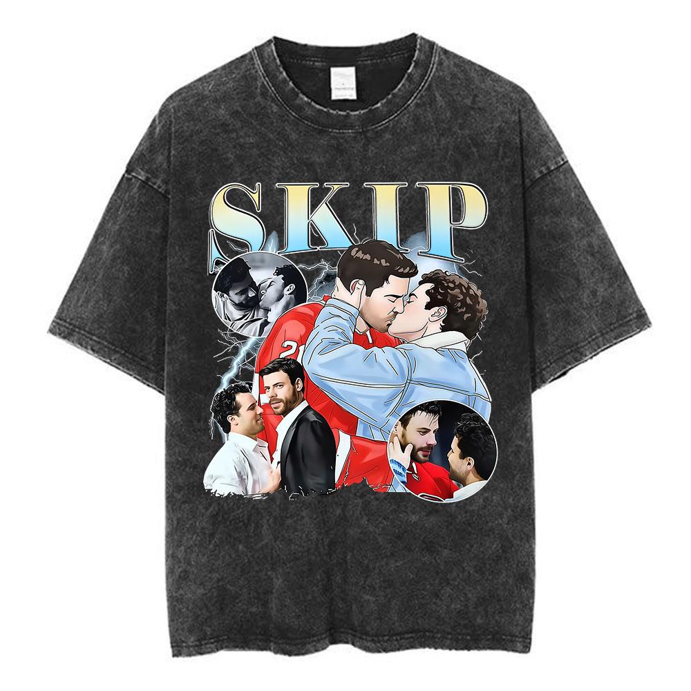 

Vintage Washed Heated Rivalry Ilya Rozanov Graphic Tshirt Men Women Clothing Fashion Casual Short Sleeves Cotton Tshirts Tops S