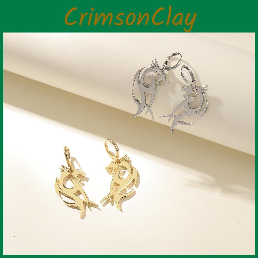 Stylish Copper Plated Dragon Earrings For Women Perfect For Occasions
