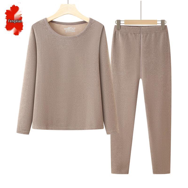Fengxiao Women's Thickened Thermal Underwear Set