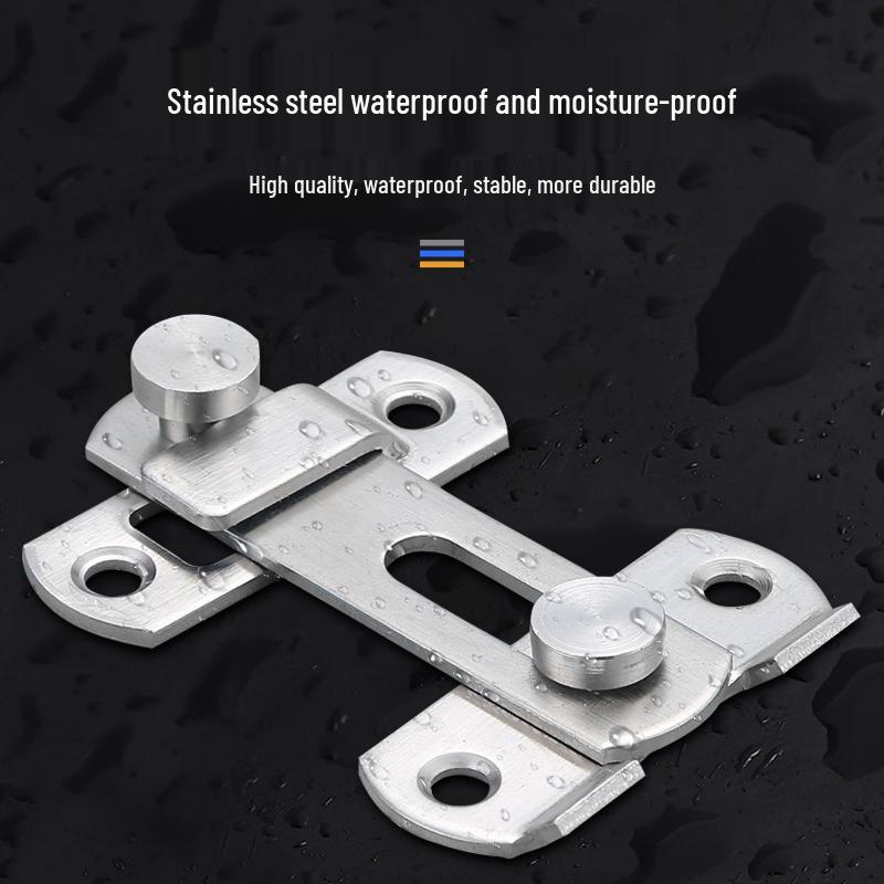90° Stainless Steel Sliding Door Bolt Lock