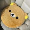 Cute Rilakkuma Memory Foam Seat Cushion Plush Pad For Students Office Washable Cover Soft Butt Pad For Long Sitting Anime Style