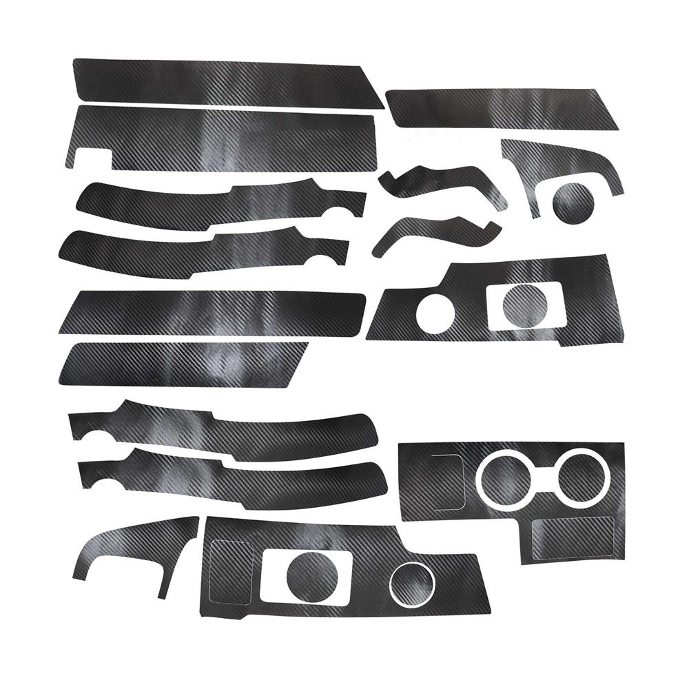 Carbon Fiber Look Car Interior Decor Kits Trim Sticker For Honda CR-V CRV 2007-2011