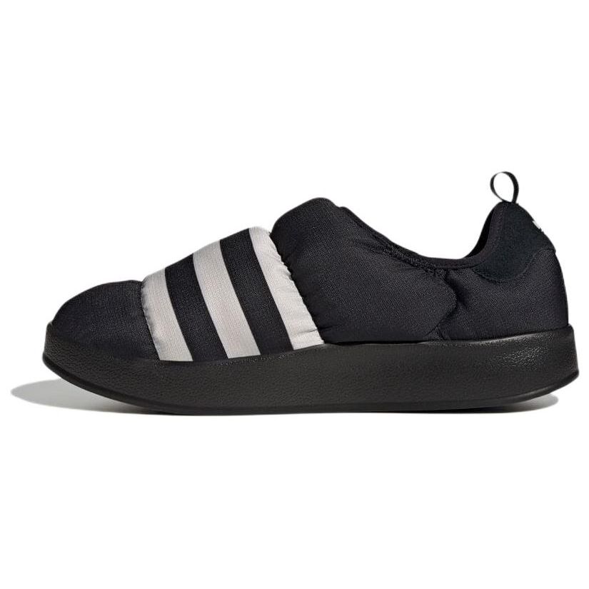 adidas Originals Puffylette  Core Black Grey One  Unisex Padded Slip-On Casual Slippers GY4559 40.5