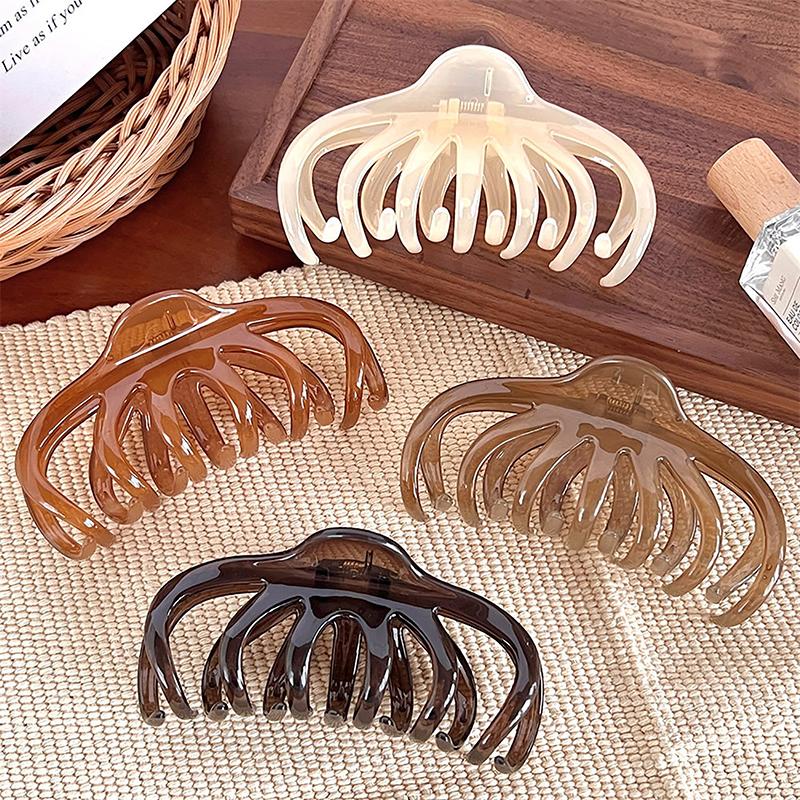 Sweet Simple Hair Claw For Women Girls Versatile Shark Clip Fashion Hair Accessories Vintage Temperament Hair Claw Gifts