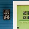 Faith Metal Cross Wall Sign 'As For Me And My House' Bible Quote Scripture Christian Home Decor Religious Farmhouse Rustic Inspi