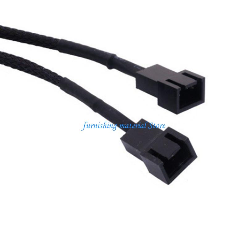 Y5GD Pwm Fan Splitters Extension Cable 3Pin Fan Extention Cables Computer Case Mainboard Power Cables Connectors Enduring