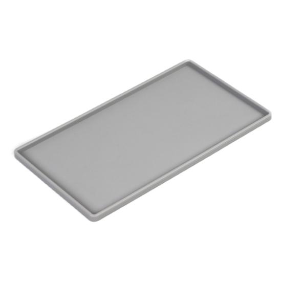 

Мягкая текстура, устойчивая к царапинам, многоразовая, силиконовая, изолированная, подставка под тарелку, коврик для миски серый