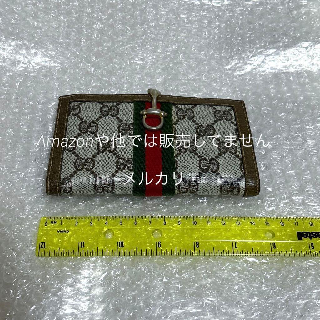 Used GUCCI Old Gucci Sherry Line Vintage Clasp Bi-fold Wallet