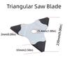 Manganese Steel Lawn Mower Blades Triangular Shape Double-sided Blades  Garden Maintenance