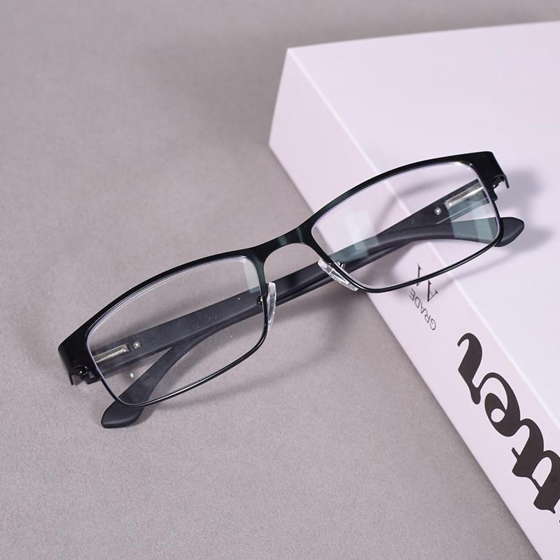 

Blue Light Blocking Reading Glasses Men Computer Readers Metal Frame With Spring Hinge Square Frame For Men Women+100+150+200 +4.0
