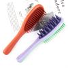 1Pc Long Handle Shampoo Brush Scalp Brush Handle Salon Grade Silicone Double Sided Wet Dry Use Anti Slip Grip Hair Washing Brush
