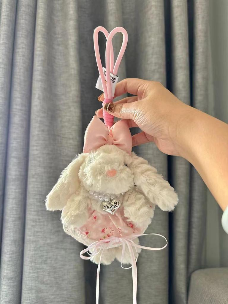 Bonnie Bunny Plush Keychain: Cute Girl Doll Bag Charm & Bestie Birthday Gift