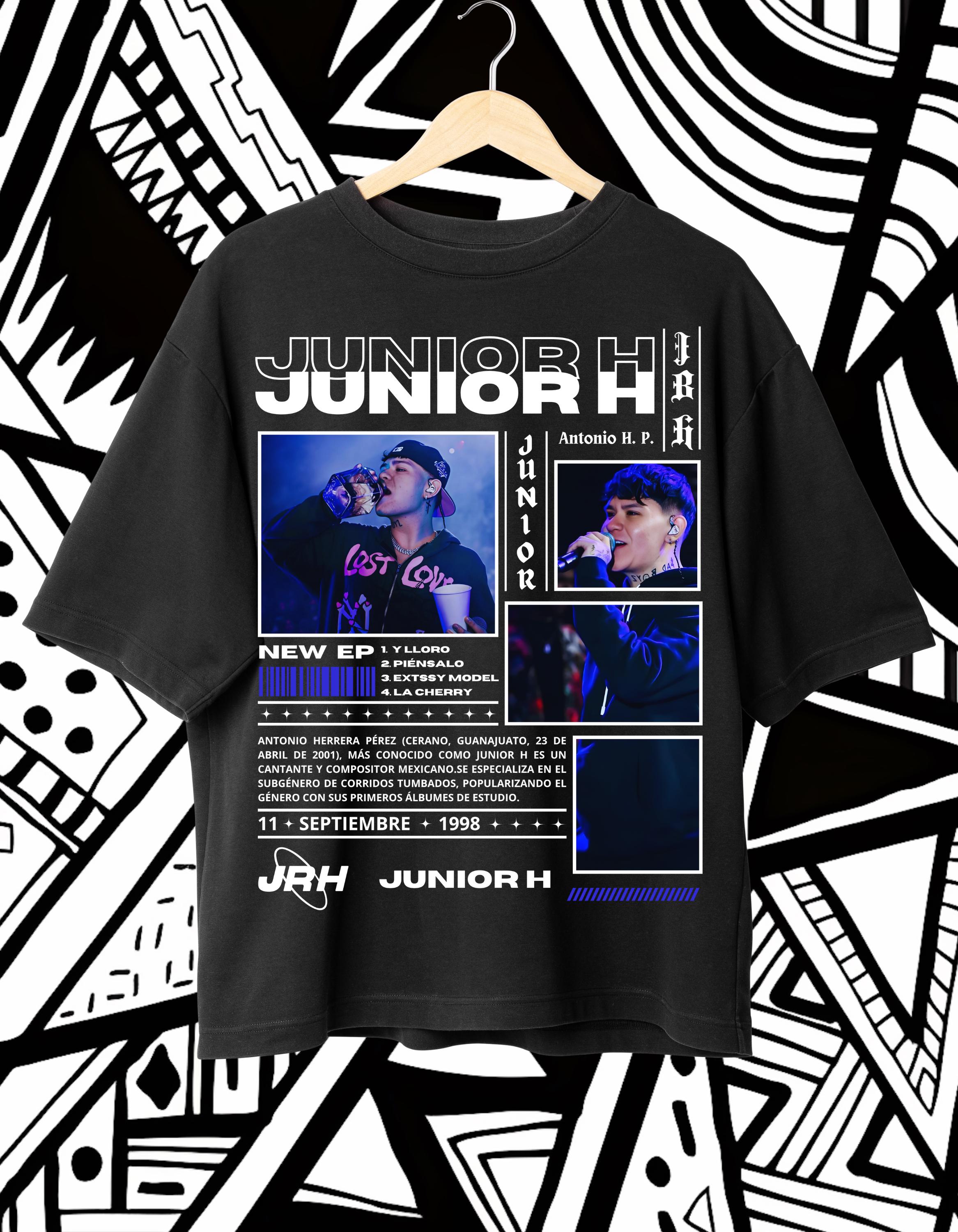 

25/26 Summer Retro Junior H T-shirt Theme Pattern T-shirt, 100% Pure Cotton Printed Y2k Trendy Casual Top for Men and Women S