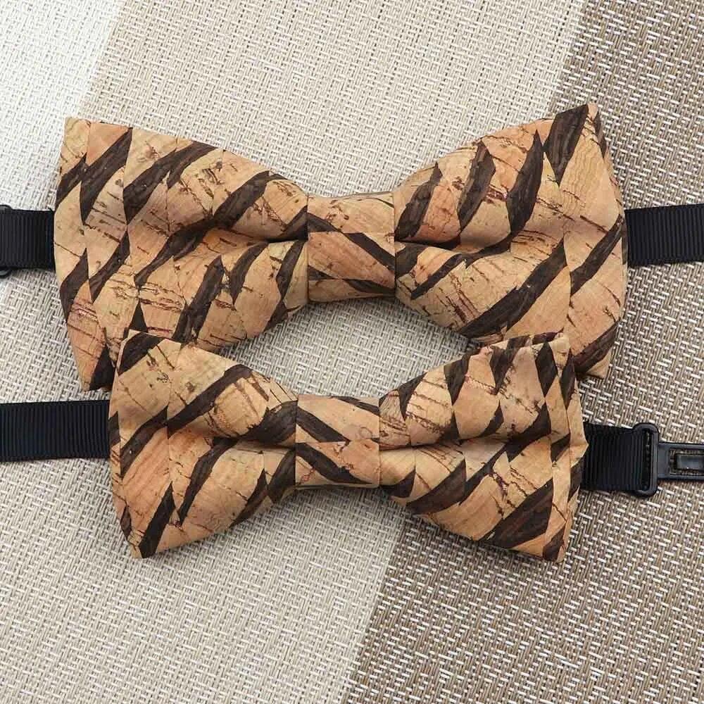 1PC, Fashion Bow Shape Bow Tie, Double Layer, Wood, Gentleman,Handmade, Butterfly,