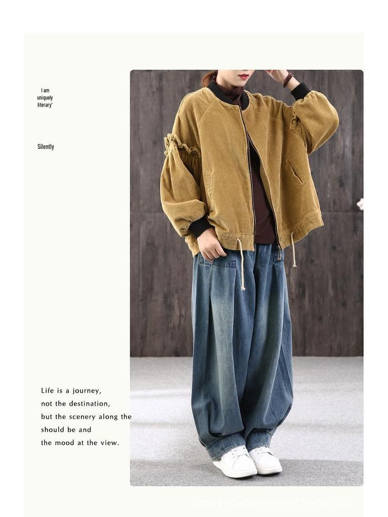 Damen Übergröße Lockere Haremjeans - Frühling 2022 Trendiger Karotten- & Laternenstil