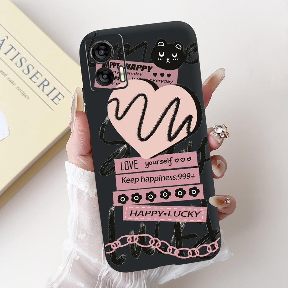 Pour Motorola Edge 30 Lite 30 Neo 30Pro 4G 5G Edge+ 2022 Coque Arrière en Silicone Souple Fundas Panda Lapin Fleur Mignon