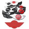 15.1/11.9cm 3D ABS Car Front Hood Emblem Stickers Rear Trunk Badge For Mini Cooper Countryman Clubman F55 F56 R55 R56 R60 JCW