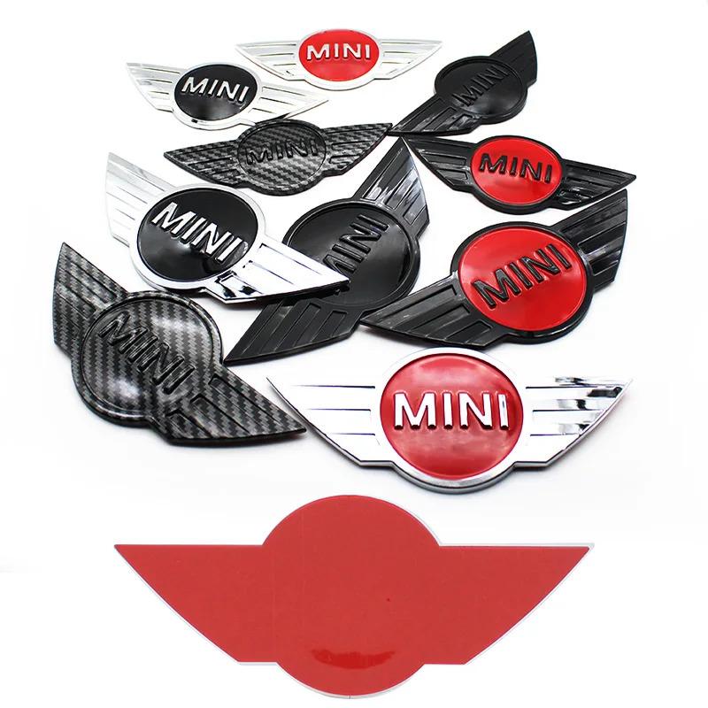 15.1/11.9cm 3D ABS Car Front Hood Emblem Stickers Rear Trunk Badge For Mini Cooper Countryman Clubman F55 F56 R55 R56 R60 JCW