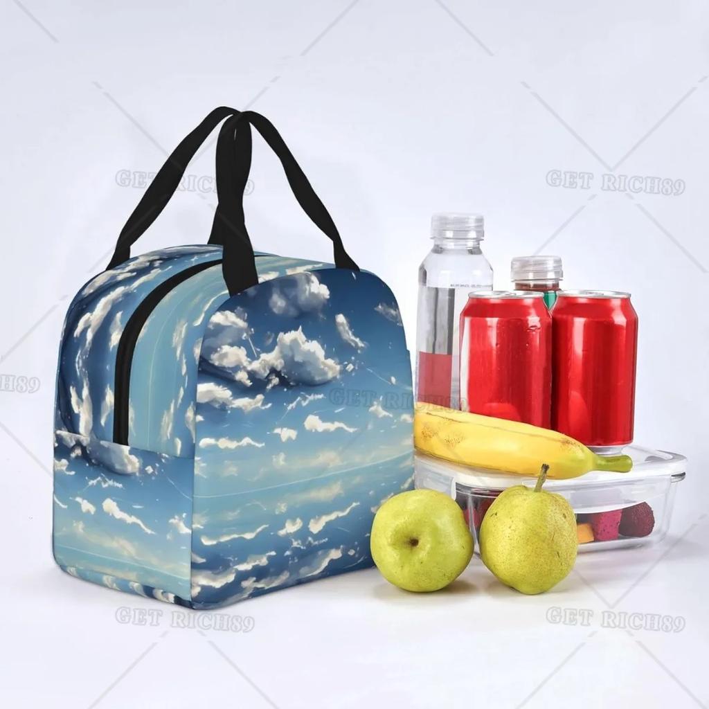 Himmel und Wolken Multifunktionale Isolierte Lunchtasche Wasserdichtes Design für Arbeit Outdoor-Aktivitäten Lang anhaltende Isolierung