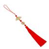 Easy Attach Tassels Pendant For Keys Bags Decoration Stylish Fan Design Keychain Ornament Polyester Accessory