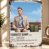 Forrest Gump Minimalistisches Kunstposter Retro D Gedruckte Metallschilder Benutzerdefinierte Wanddekoration Geschenk für Dekor Raum Schlafzimmer Sachen Zuhause