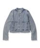 Cgp (Women) Vintage Denim Biker Jacket - Indigo