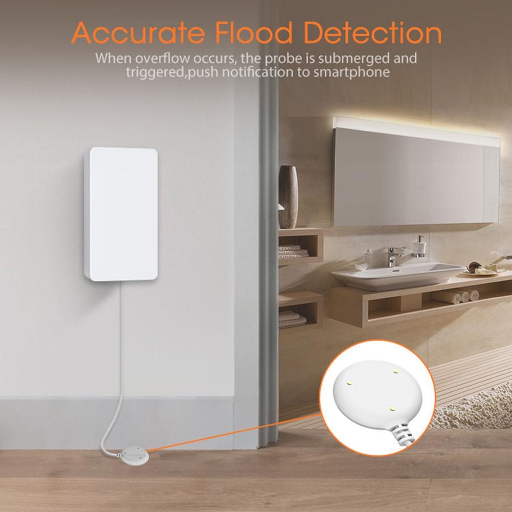 Wireless Flood Detector for Tuya Smart HomeKit Prevent Power Outage Damage