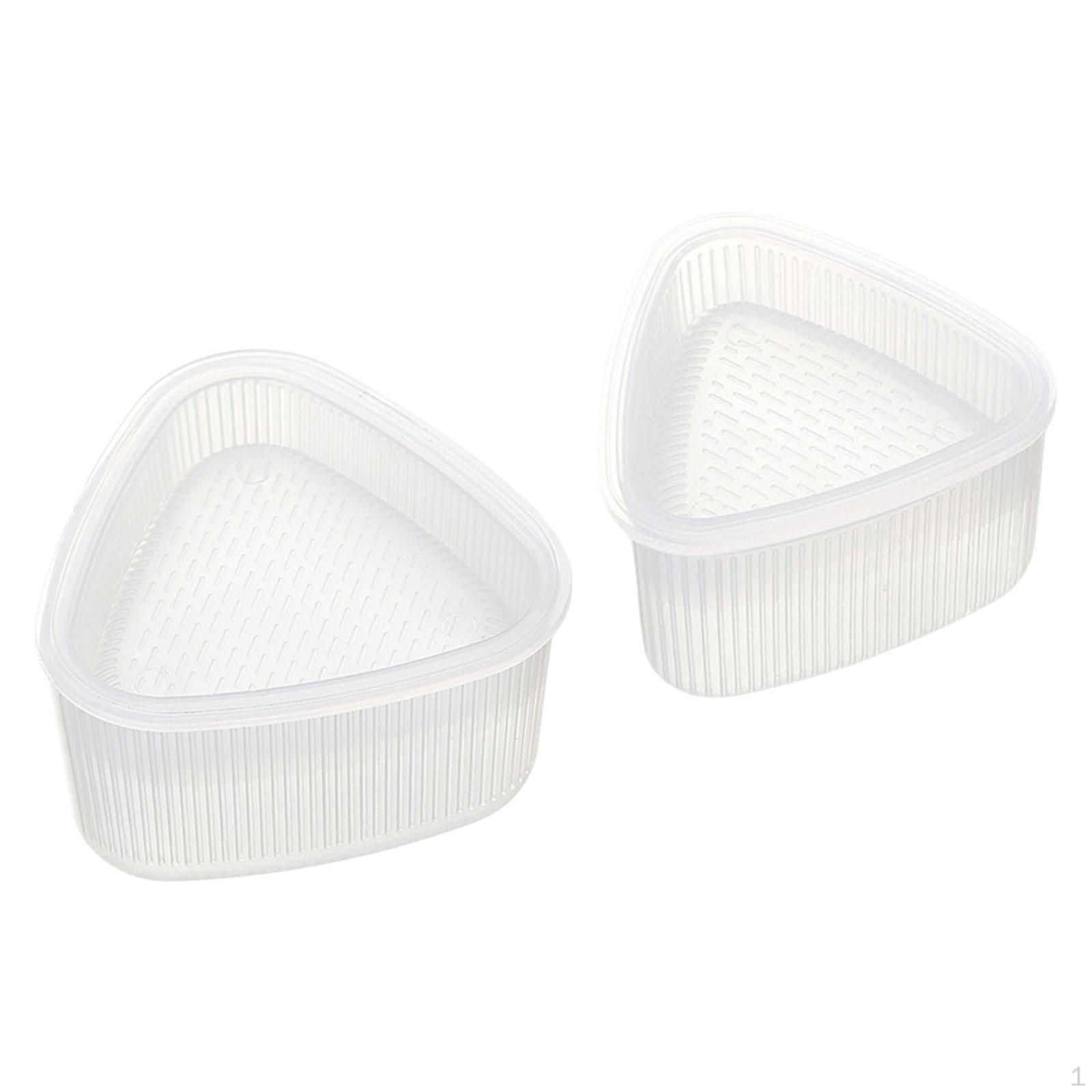 

1 Piece Rice Ball Case Triangle Maker Japanese Onigiri Press Portable clear