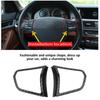 2pcs Car Styling Interior Steering Wheel Button Cover Trim Frame Carbon Fiber for BMW 5 Series F10 2011 2012 2013 2014 2015
