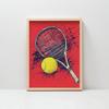 Plakat Tenisowa Pasja Plakat Tenisowa Pasja, 40X50 Cm, Rama Aluminiowa Czarna, Papier Matowy 230 Gsm