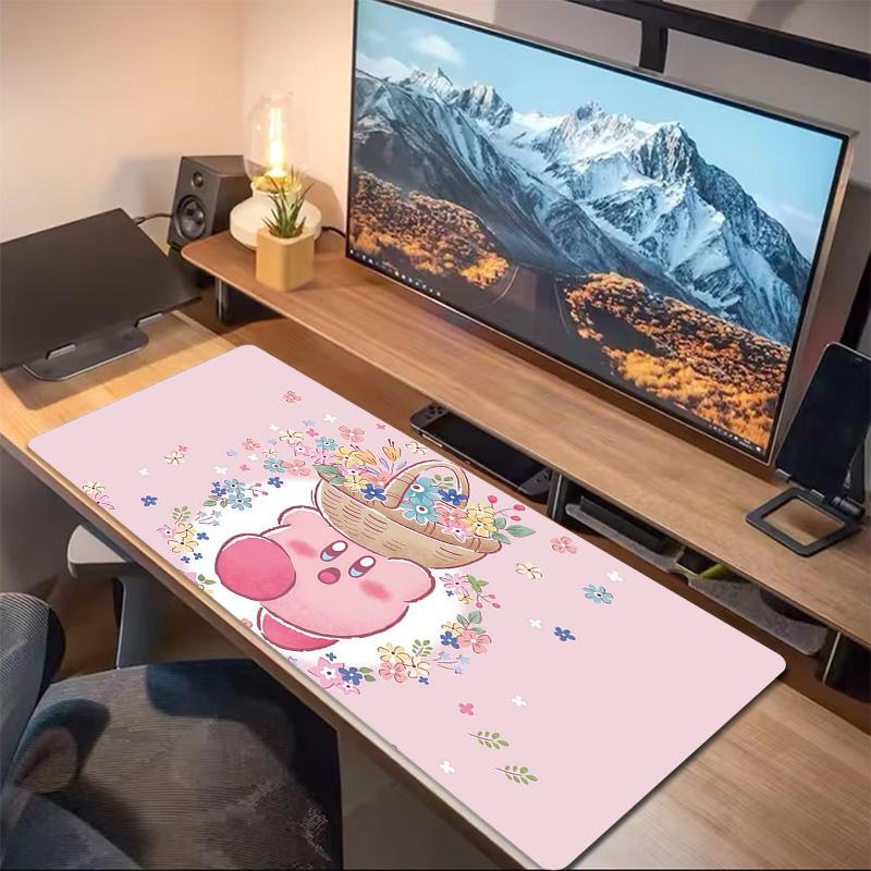 Kirby Print  Cushion Non-slip Laptop Tablet Big Mousepad XXL Mat Mini PC Playmat With Lock edge