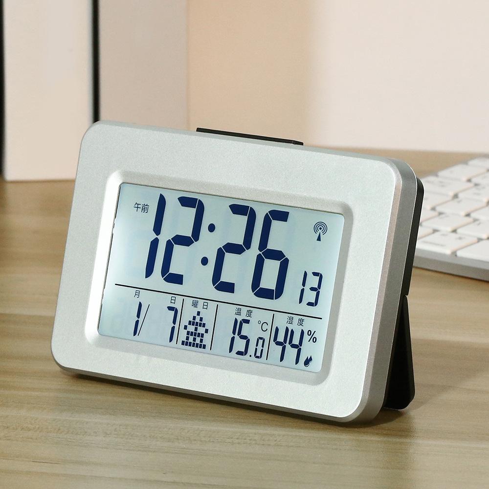 Automatic Calibration Intelligent Electronic Backlight Night Light Clock Snooze Alarm Clock Temperature and Humidity Perpetual Calendar