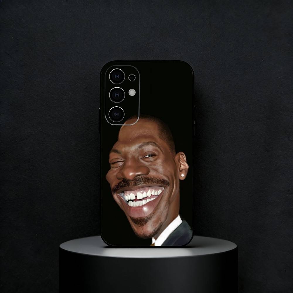 E-Eddie Murphy Funny Phone Case For Samsung S25,S24,S23,S22,S21,S20,Ultra,Plus,FE Black Soft Cover Samsung S105G