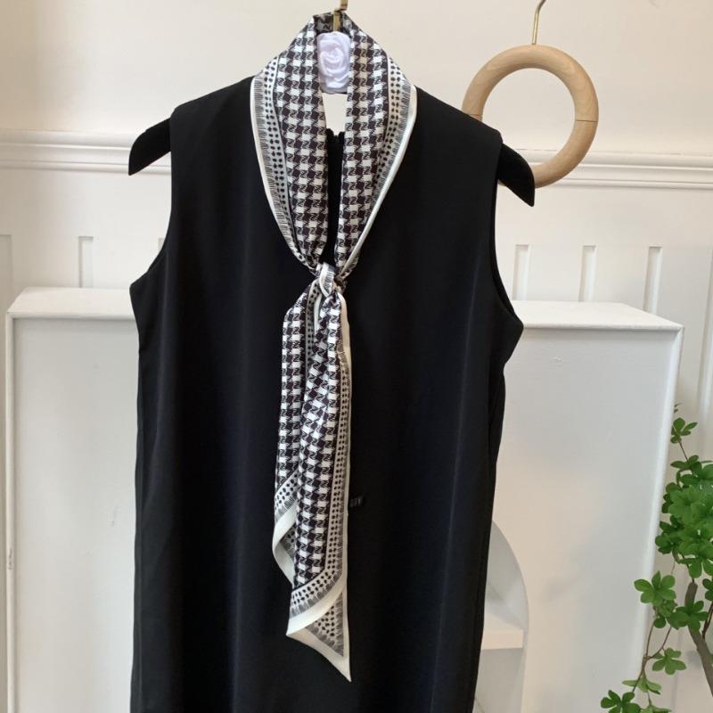 Silk Scarf, Long Strip, Versatile Shirt, Neck Protection, Scarf, Silk Scarf, Multi-purpose Headscarf, Headband, Hair Tie, Decorative Waist Belt.