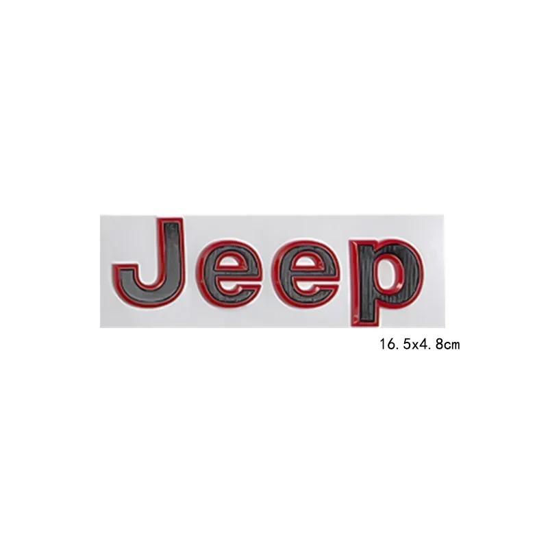 New16.5cm Car Side Body Trunk Sticker Badge for JEEP Logo Wrangler Grand Cherokee Compass Renegade Patriot Rubicon Liberty JK XJ
