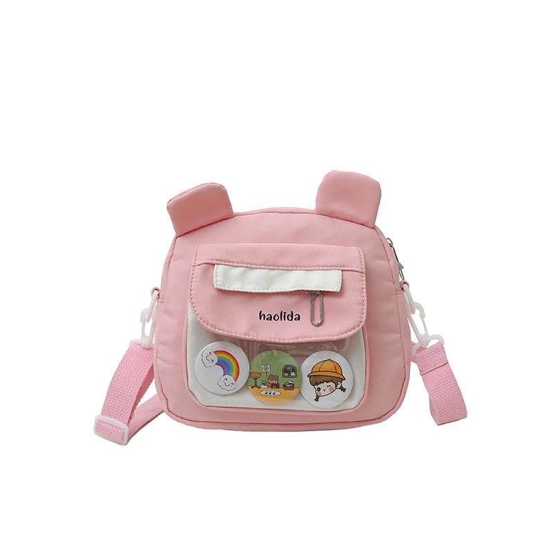 Bag women's new Japanese cute girl shoulder bag solid color simple sweet girl student Mori messenger bag