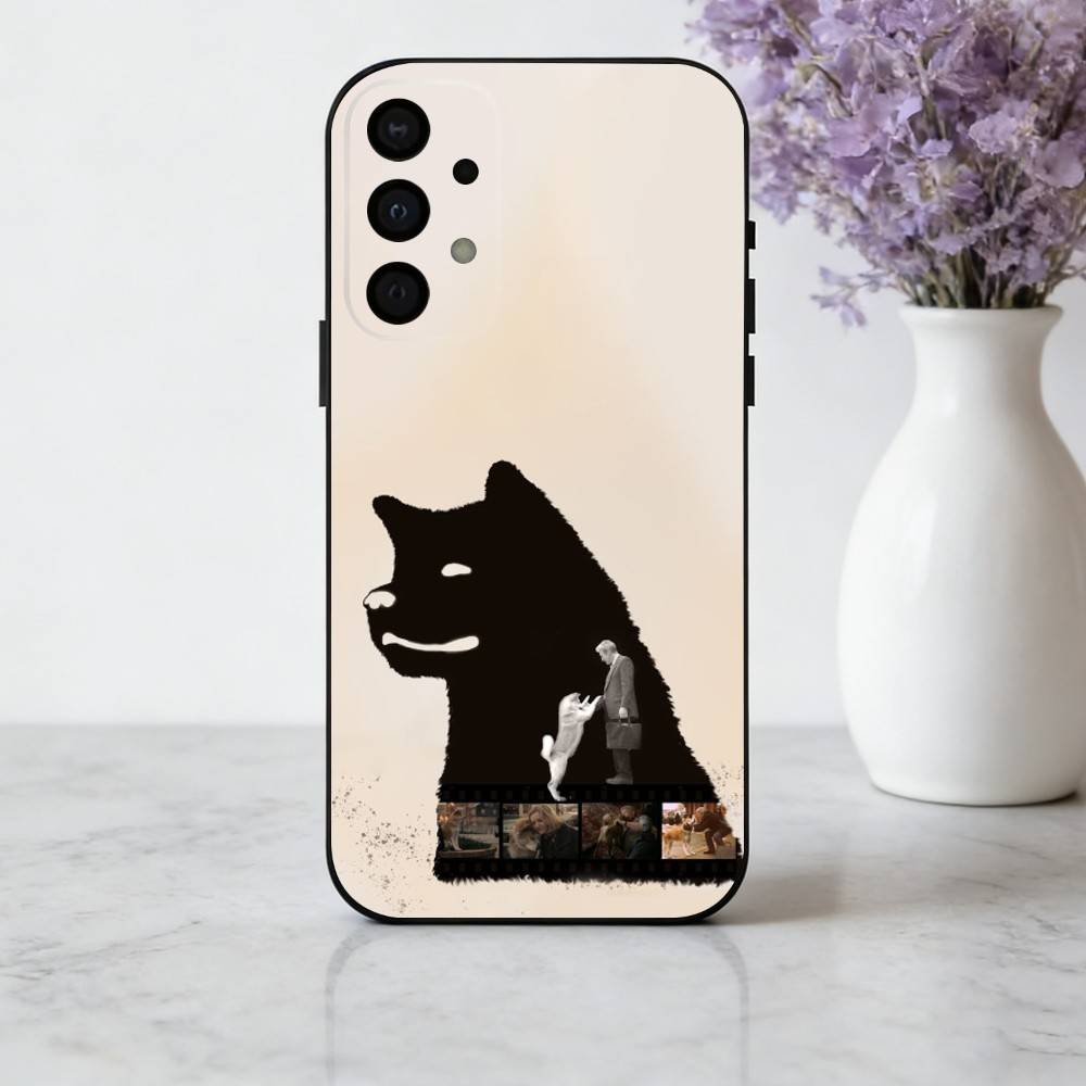 H-Hachi A D-Dog's T-Tale Film  phone Case For Samsung Galaxy A73,A72,A71,A70,A53,A52,A51,Others Soft Black Shell