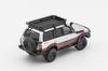 Gaincorp Products Toyota Land Cruiser LC80 Retrofit Version LHD Red Finished Model 1/64 - - Silver/Maroon