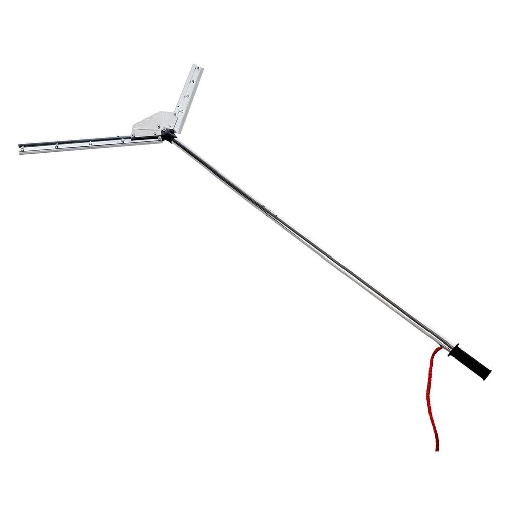 Lake Weed Cutter, Pond Aquatic Plant Cutting Tool with 0.94 m Max. Cut Width, Sharp and Heavy-Duty Steel Blades, Pond Rake with 9 m Throw Rope, for