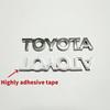 BBcr3 3D Toyota Car Emblem Badge Decals For Toyota Corolla Camry RAV4 Yaris CHR Auris Hilux Auto Styling Sticker Accessories
