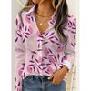 Women Long Sleeve Shirt Fashion Elegant Floral Print Blouse Elegant Casual Daily Wear Spring Autumn Blouse Tops Office Lady 2026