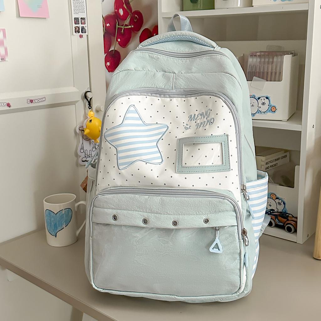 Schoolbag new middle and high school schoolbag for girls and primary school students high value ins niche design backpack large capacity backpack