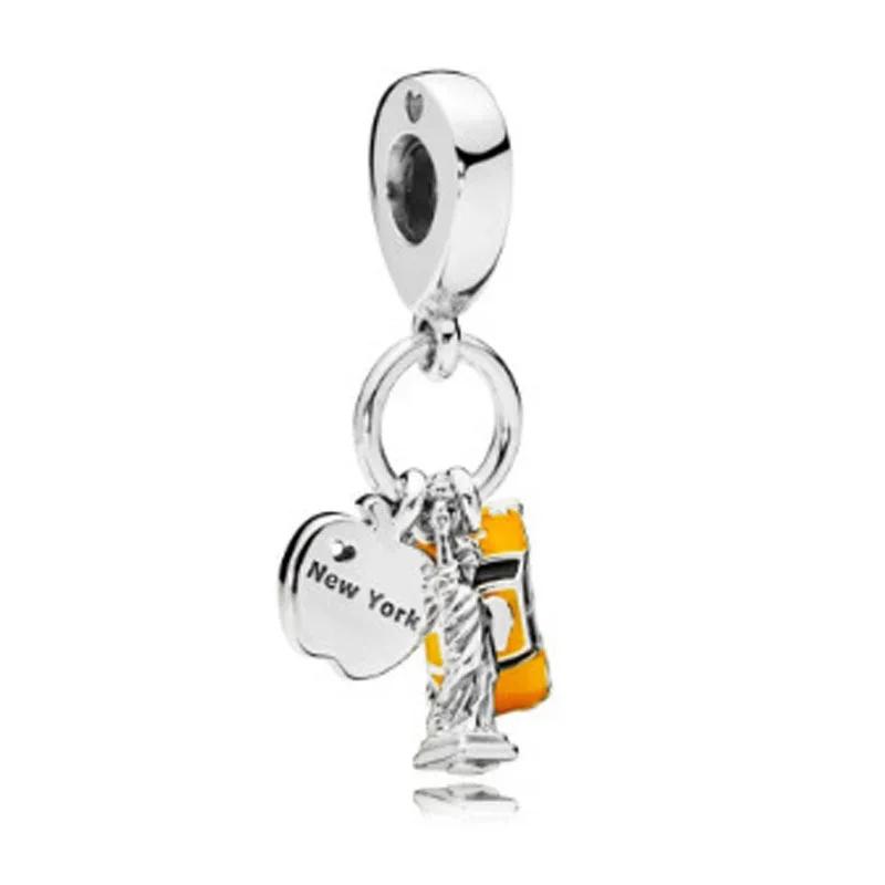 Colorful Full Diamond Charms Metal Love Blooming Rose Round Beads Pendant Fit Original Bracelets Necklace Accessory Elegant Fashion Beautiful Lovely