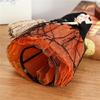 Haunting Halloween Decorative Witch Broom Personalized Fabric and Wood Witch Broom Sculpture for Halloween Celebration