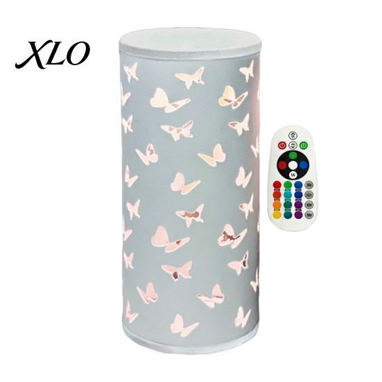Decorative Lighting USB Butterfly Projector Lamp, RGB 16 Colors Lamp with Remote Control Control, Hollow-out LED Night Light for Bedroom Living Room