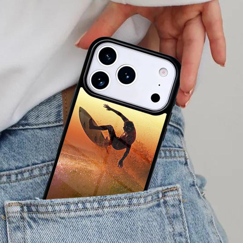 Surfing Wave Phone Case for iPhone 17ProMax 12 13 14 15 16e 17 Pro Max Plus Air Cover